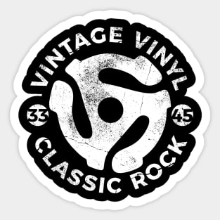 Vintage Vinyl Classic Rock Sticker